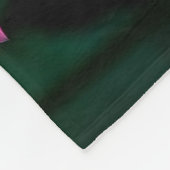 Rosa Lotus-Blume Fleecedecke (Ecke)