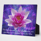 Rosa Lotus Blume Fotoplatte (Seite)