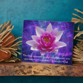 Rosa Lotus Blume Fotoplatte (Seite)