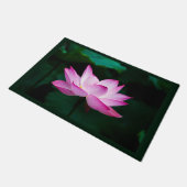 Rosa Lotus-Blume Fußmatte (Schrägansicht)