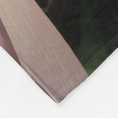 Rosa Lotus Blume III Sommer-Blütenzeit Fleecedecke (Ecke)