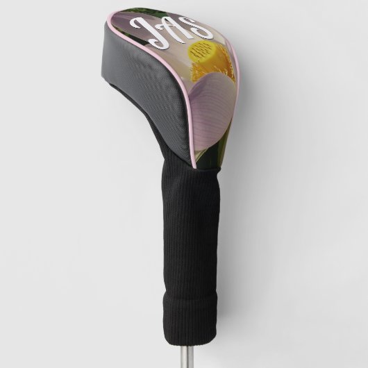 Rosa Lotus Blume III Sommer-Blütenzeit Golf Headcover (angewinkelt)