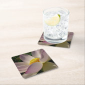 Rosa Lotus Blume III Sommer-Blütenzeit Rechteckiger Pappuntersetzer (Vor Ort)