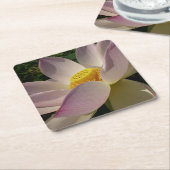 Rosa Lotus Blume III Sommer-Blütenzeit Rechteckiger Pappuntersetzer (angewinkelt)