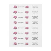 Rosa Lotus Blume IV (Bogen)