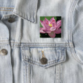 Rosa Lotus Blume IV Button (Beispiel)