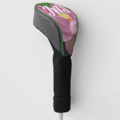 Rosa Lotus Blume IV Golf Headcover (angewinkelt)