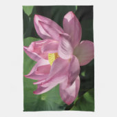Rosa Lotus Blume IV Handtuch (Vertikal)