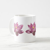 Rosa Lotus Blume IV Kaffeetasse (Vorderseite Links)
