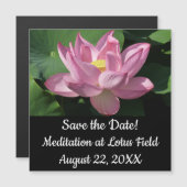 Rosa Lotus Blume IV Magnetkarte (Vorne/Hinten)