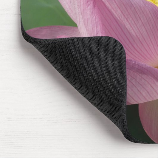 Rosa Lotus Blume IV Mousepad (Ecke)