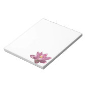 Rosa Lotus Blume IV Notizblock (Rotiert)