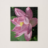 Rosa Lotus Blume IV Puzzle (Vertikal)