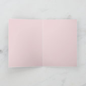 Rosa Lotus-Blume Karte (Innenseite)