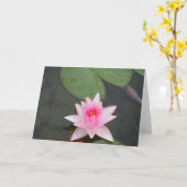 Rosa Lotus-Blume Karte (Gelbe Blume)