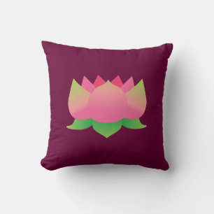 Rosa Lotus-Blume Kissen