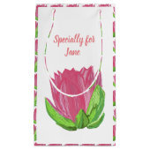 Rosa Lotus-Blume Kleine Geschenktüte (Vorderseite)