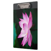 Rosa Lotus-Blume Klemmbrett (Links)