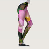 Rosa Lotus Blume Leggings (Rechts)