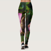 Rosa Lotus Blume Leggings (Rückseite)