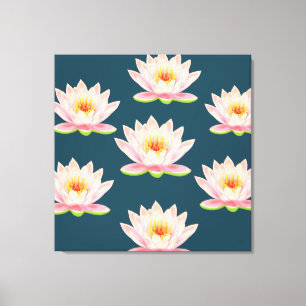 Rosa Lotus-Blume Leinwanddruck