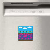 Rosa Lotus Blume Magnet (In Situ (Geschirrspüler))