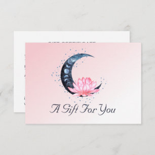 Rosa Lotus Blume Mondgeschäft Geschenkgutschein