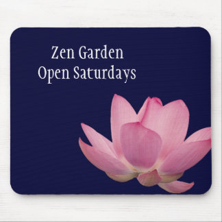 Rosa Lotus-Blume Mousepad