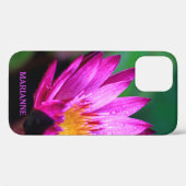 Rosa Lotus Blume Name Personalisiert Case-Mate iPhone Hülle (Rückseite (Horizontal))