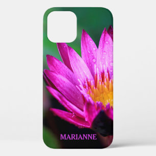 Rosa Lotus Blume Name Personalisiert Case-Mate iPhone Hülle