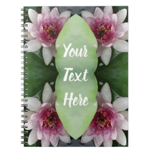 Rosa Lotus-Blume Notizblock