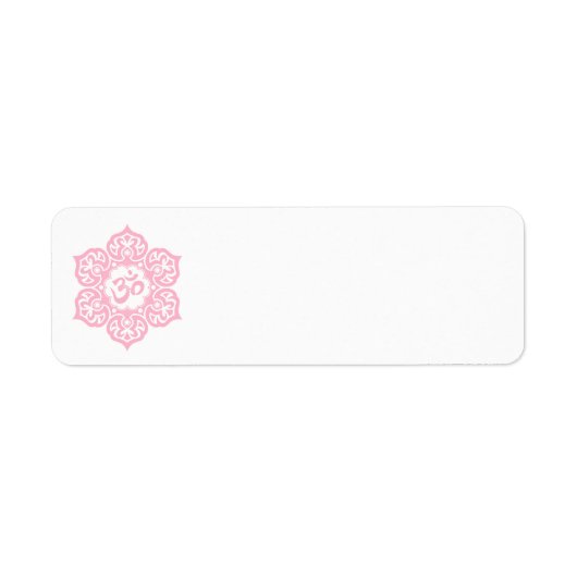 Rosa Lotus Blume Om (Vorne)