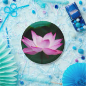 Rosa Lotus-Blume Pappteller (Party)