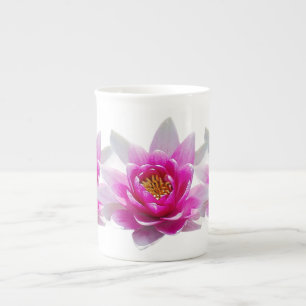 Rosa Lotus-Blume Porzellantasse