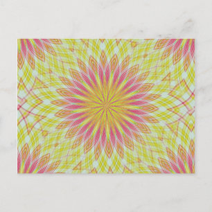 Rosa Lotus-Blume Postkarte