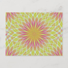 Rosa Lotus-Blume Postkarte