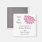 Rosa Lotus-Blume Speichern Sie das Datumsfenster ( Magnet (Vorderseite/Rückseite)