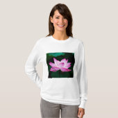 Rosa Lotus-Blume T-Shirt (Vorne ganz)