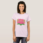 Rosa Lotus-Blume T-Shirt (Vorne ganz)