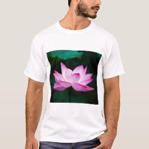 Rosa Lotus-Blume T-Shirt