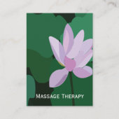 Rosa Lotus-Blume Visitenkarte (Vorderseite)