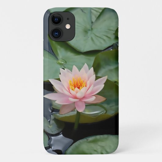 Rosa Lotus Blume Wasserlilie Case-Mate iPhone Hülle (Rückseite)