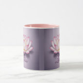 Rosa Lotus-Blumen-Meditations-Mug Tasse (Zentrum)