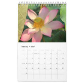 Rosa Lotus Calendar Kalender (Feb 2027)