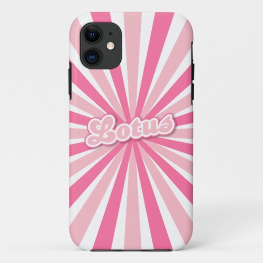 Rosa Lotus Case-Mate iPhone Hülle (Rückseite)