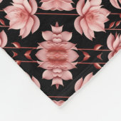 Rosa Lotus Classic Fleecedecke (Ecke)