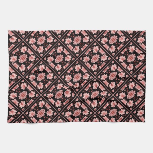Rosa Lotus Classic Geschirrtuch (Horizontal)