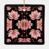 Rosa Lotus Classic Keramikornament (Rückseite)
