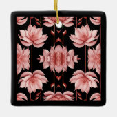 Rosa Lotus Classic Keramikornament (Vorderseite)