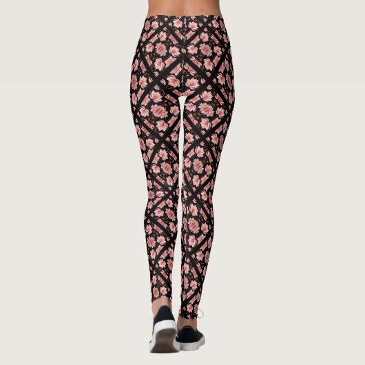 Rosa Lotus Classic Leggings (Rückseite)